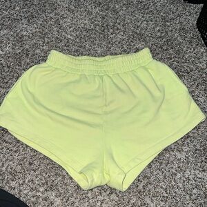 Daily Drills Super Shorts in Lime Green color!